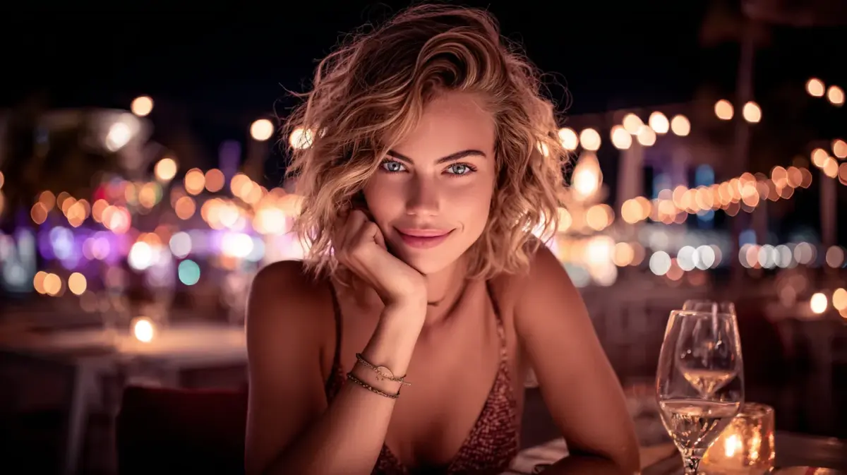 Woman using AI chat application on phone